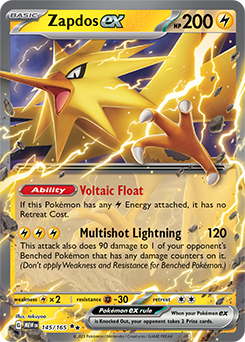 Zapdos ex 151 145/165