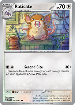 Raticate 151 20/165