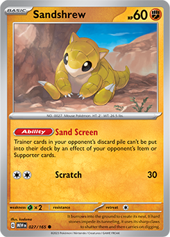 Sandshrew 151 27/165