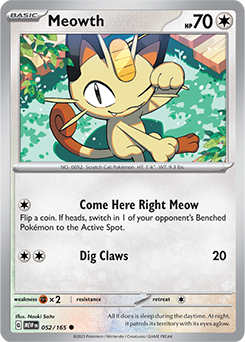 Meowth 151 52/165
