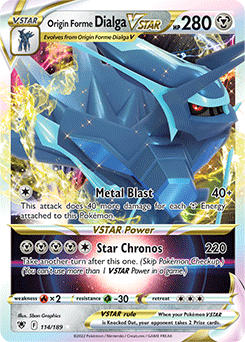 Origin Forme Dialga VSTAR Astral Radiance 114/189