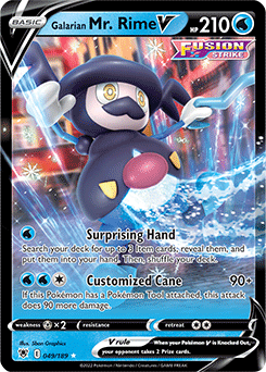 Galarian Mr. Rime V Astral Radiance 49/189