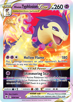 Hisuian Typhlosion VSTAR Astral Radiance 54/189