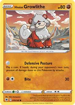 Hisuian Growlithe Astral Radiance 70/189