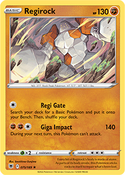 Regirock Astral Radiance 75/189