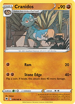 Cranidos Astral Radiance 76/189