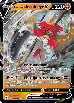 Hisuian Decidueye V Astral Radiance 83/189