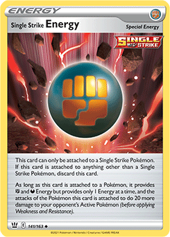 Single Strike Energy Battle Styles 141/163