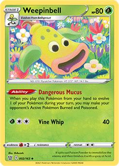 Weepinbell Battle Styles 002/163