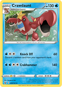 Crawdaunt Battle Styles 039/163