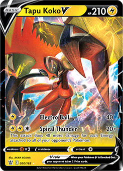 Tapu Koko V Battle Styles 050/163