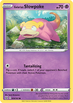 Galarian Slowpoke Battle Styles 054/163