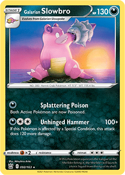 Galarian Slowbro Battle Styles 092/163