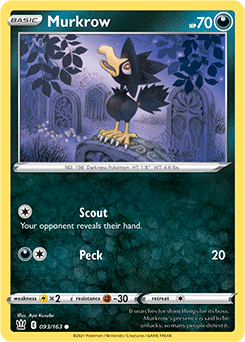 Murkrow Battle Styles 093/163