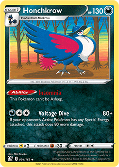 Honchkrow Battle Styles 094/163