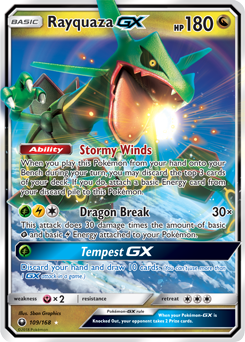 Rayquaza GX Celestial Storm 109/168