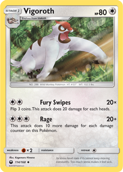 Vigoroth Celestial Storm 114/168