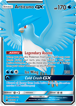 Articuno GX Celestial Storm 154/168