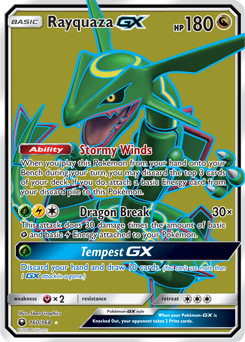 Rayquaza GX Celestial Storm 160/168