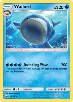 Wailord Celestial Storm 40/168