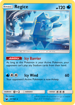 Regice Celestial Storm 45/168