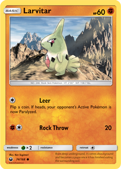 Larvitar Celestial Storm 74/168