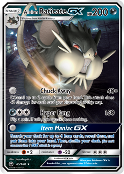 Alolan Raticate GX Celestial Storm 85/168