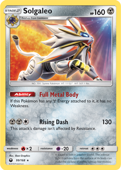 Solgaleo Celestial Storm 99/168