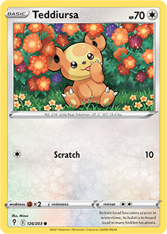 Teddiursa Evolving Skies 126/203