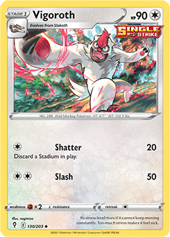 Vigoroth Evolving Skies 130/203