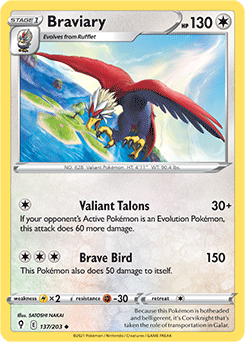 Braviary Evolving Skies 137/203