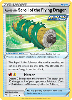 Rapid Strike Scroll of the Flying Drago Evolving Skies 153/203