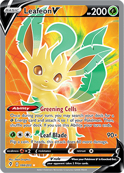 Leafeon V Evolving Skies 166/203