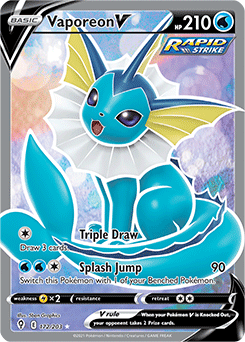 Vaporeon V Evolving Skies 172/203