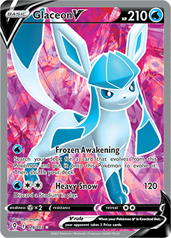 Glaceon V Evolving Skies 174/203
