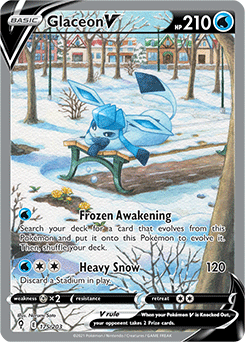 Glaceon V Evolving Skies 175/203