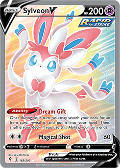 Sylveon V Evolving Skies 183/203