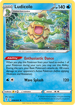 Ludicolo Evolving Skies 34/203