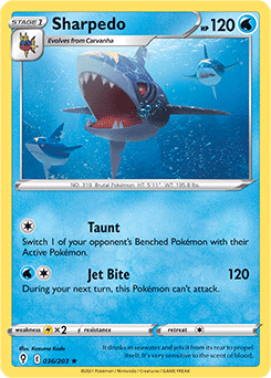 Sharpedo Evolving Skies 36/203