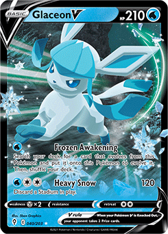 Glaceon V Evolving Skies 40/203