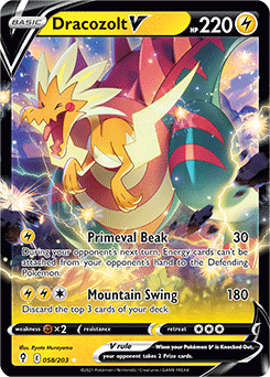 Dracozolt V Evolving Skies 58/203