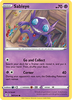 Sableye Evolving Skies 67/203