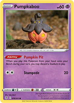 Pumpkaboo Evolving Skies 76/203