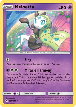 Meloetta Lost Thunder 104/214