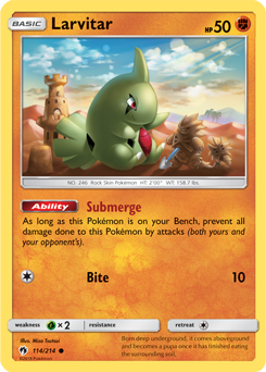Larvitar Lost Thunder 114/214