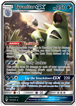 Tyranitar GX Lost Thunder 121/214