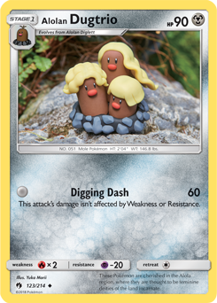 Alolan Dugtrio Lost Thunder 123/214