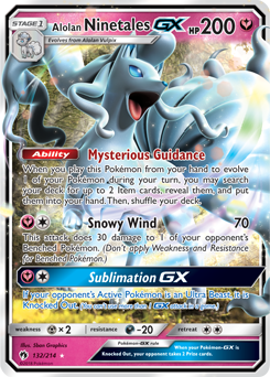 Alolan Ninetales GX Lost Thunder 132/214