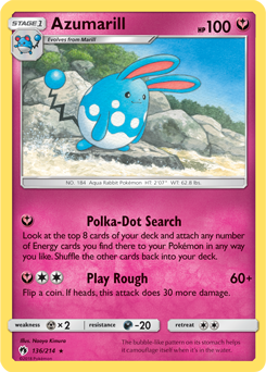 Azumarill Lost Thunder 136/214