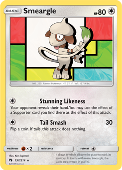 Smeargle Lost Thunder 157/214